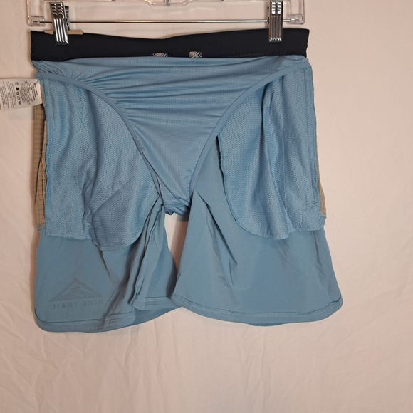 Nike Trail Running Shorts Mens Size Small Brief Lined FB4194-464 Blue NEW - Picture 14 of 16